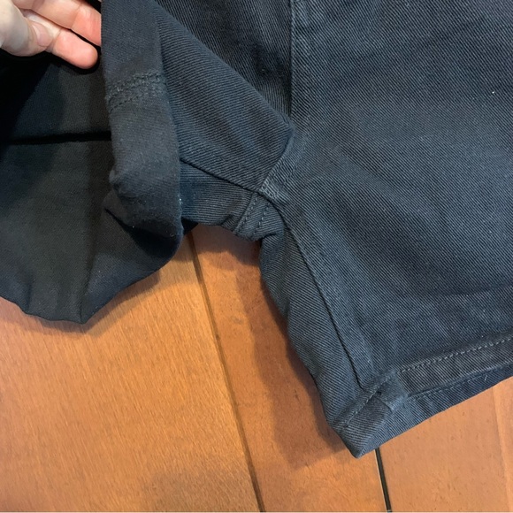 Black denim shorts roll cuff EU40L - Picture 7 of 11
